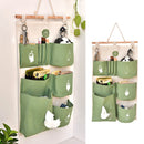 1X(Decorative Home Organizer Wall Door Pouch Holder Closet Hanging Storage