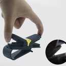 Portable Abs Car Sunglasses Clip Fiber Card Pen Holder 180 Degree Rotate Du E4G7