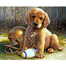 1X(Cute Puppy 5D Diy Diamond Painting Full Drill Embroidery Kit Home Decor