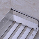 1X(Bathroom Stainless Steel Wall Storage Shelf Shower Corner Organizer Rack