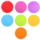 1X(Round Non-Slip Heat Resistant Mat Silicone Coaster Cushion Placemat Pot