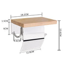 1X(304 Stainless Steel Bathroom Tissue Box Toilet Creative Paper Roll Paper