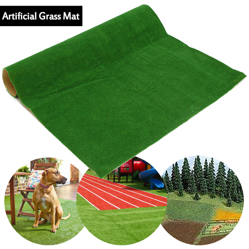 50x50cm Artificial Grass Mat Green Dollhouse Railway Train Layout Carpet Moss