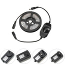 DC12V 4M SMD2835 24W Pure White Non-waterproof LED Strip Light with Dimmer Switch Power Supply
