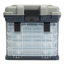 ZANLURE 4- layer Fishing Tackle Box Lures Storage Tray Bait Case Tool Organizer Bulk Drawer