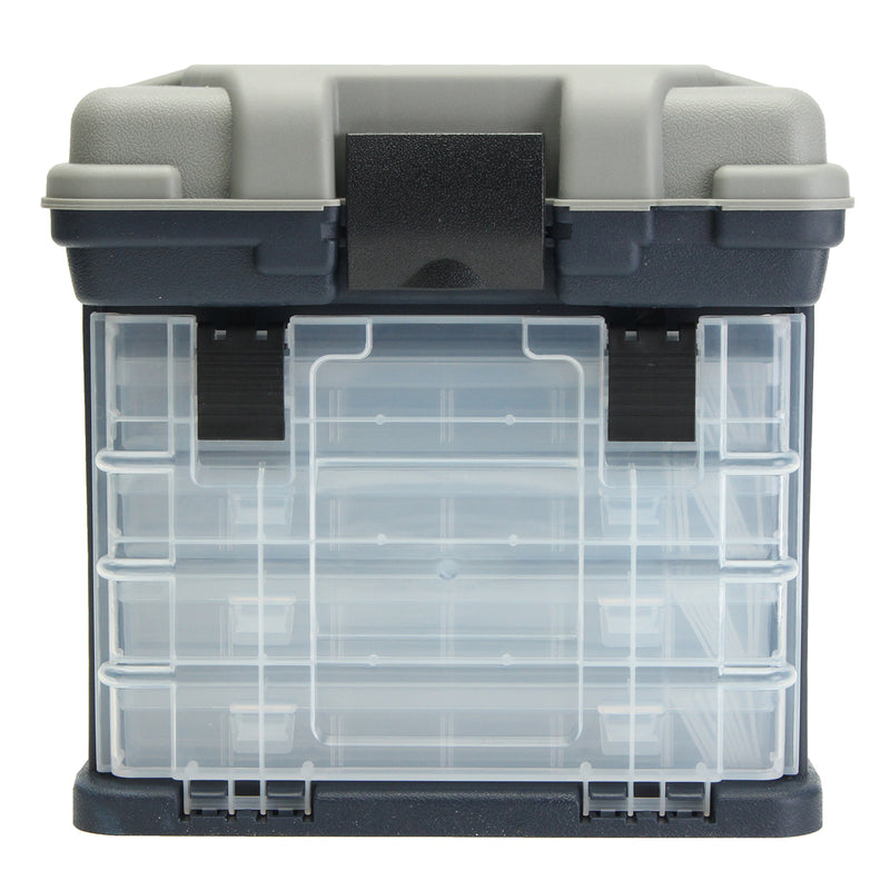 ZANLURE 4- layer Fishing Tackle Box Lures Storage Tray Bait Case Tool Organizer Bulk Drawer