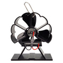 Bakeey 3-leaf Heat Fireplace Fan Powered Home Efficient Heat Distribution Low Noise