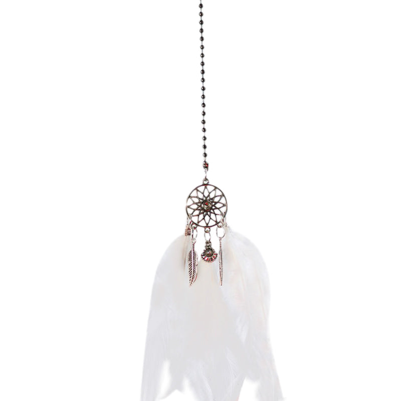 Beautiful Feather Car Decor Car Rear Mirror Feather Decor Pendant Wind Chim