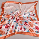 Hot Small Square Scarf Satin Scarf Rayon Scarf Elegant Women'S Handkerchief E8V2