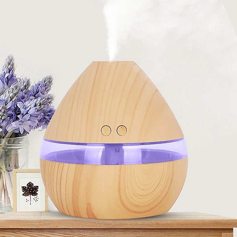 Aromatherapy Essential Oil Diffuser 300Ml Wood Grain Aroma Diffuser With Ti U4A4