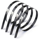 1X(100Pcs/Lot,4.6Mmx300Mm Pvc Plastic Coated Ss304 Stainless Steel Cable Ti