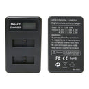 Ahdbt-501 For Go-Pro Hero5 Battery Usb Lcd Display Dual Port Charger For Go