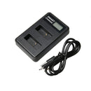 Ahdbt-501 For Go-Pro Hero5 Battery Usb Lcd Display Dual Port Charger For Go