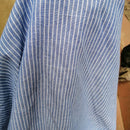 Women Pocket Dress Casual Striped Sleeveless Dress Crew Neck A-Line Dress FaP7R1