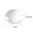 60 Pieces Glass Dome Cabochons Clear Round Cabochons Tiles, Non-Calibrated