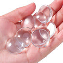60 Pieces Glass Dome Cabochons Clear Round Cabochons Tiles, Non-Calibrated
