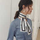 Women's Fashion Ribbon Simulation Silk Scarf Beautiful Solid Design Girl ScaL9O6