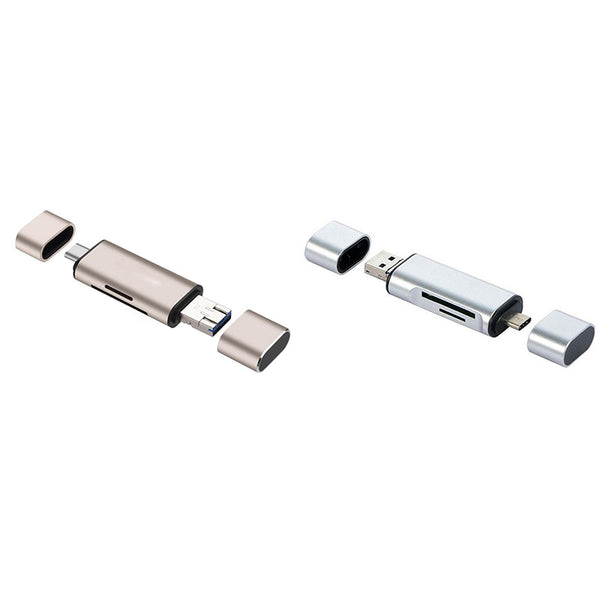 5-In-1 Mobile Phone Adapter Type C / Usb / Micro-Usb Sd Tf Memory Card Read A4B6