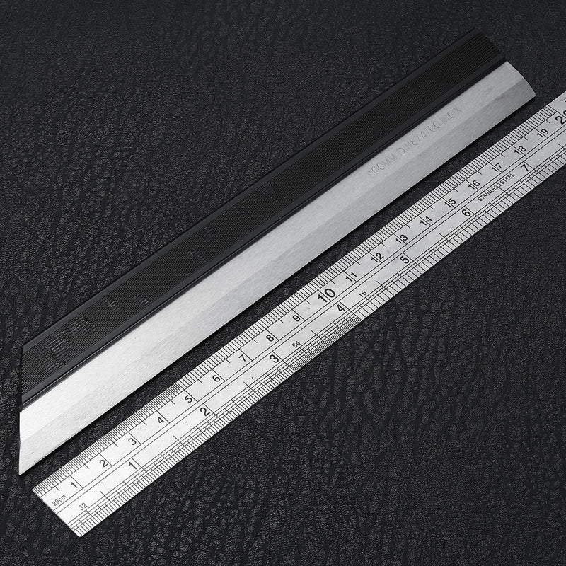 200mm Stainless Steel Machinist Precision Layout Edge Ruler Gauge Level 00 For Flat Measuring