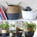 Flower Basket Storage Holder Flower Pot Laundry Organizer Bag Garden Decoration