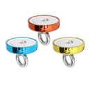 Effetool 60x50mm 112KG Neodymium Recovery Magnet Red/Yellow/Blue Eyebolt Hook Magnet Metal Detector