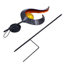 Solar Power Metal LED Ornament Landscape Light Outdoor Flame Effect Lawn Yard Garden Decor