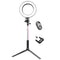 Yingnuost 16cm 3500-5500k Video Ring Light with Extendable Selfie Stick Stand Tripod Phone Clip for Tik Tok Youtube Live Streaming
