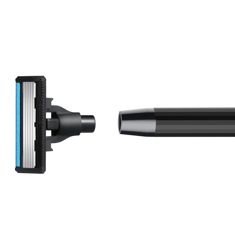 Handx 5-layer Blade Manual Razor Set with 3 Cutter Heads Sharp Shavor Dry Wet Shaving