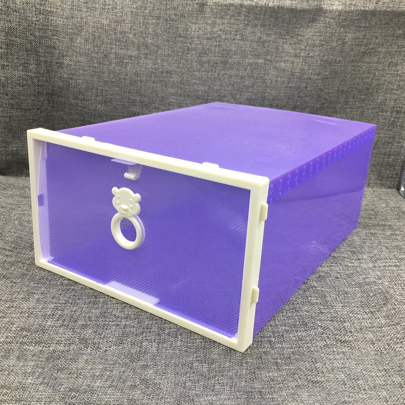 Bear-shaped Sliding Door Plastic Parts Storage Box