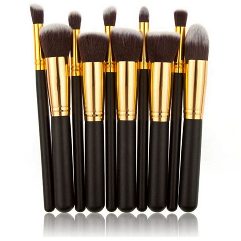 10 Pcs Makeup Brushes Set Pincel Maquiagem Cosmetics Maquillaje Makeup Tool V6A8