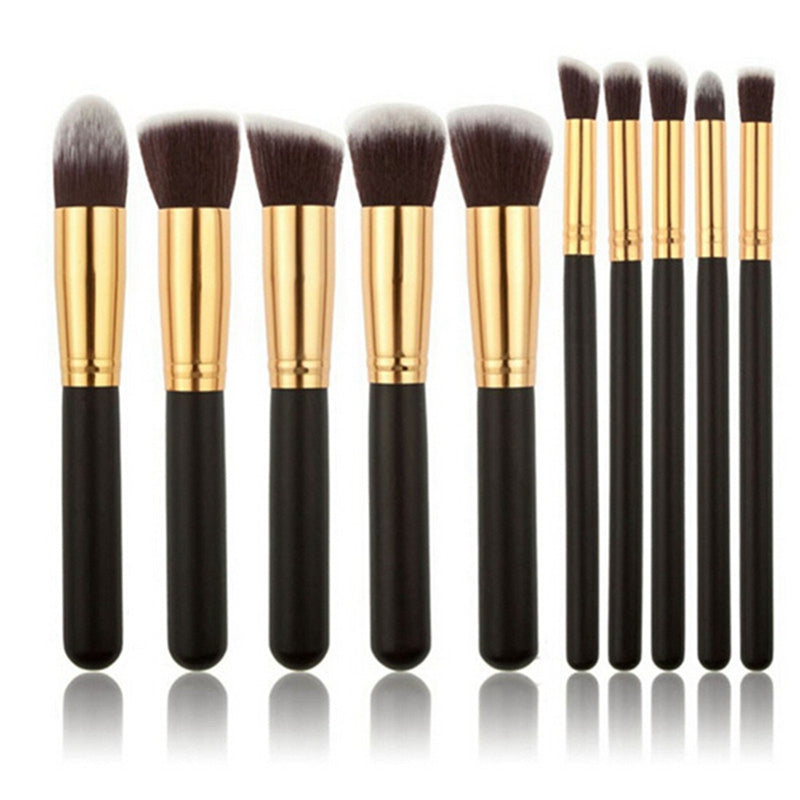 10 Pcs Makeup Brushes Set Pincel Maquiagem Cosmetics Maquillaje Makeup Tool V6A8