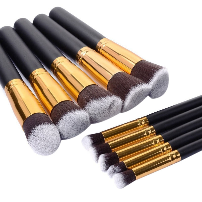 10 Pcs Makeup Brushes Set Pincel Maquiagem Cosmetics Maquillaje Makeup Tool V6A8