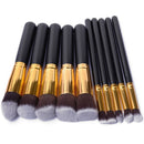 10 Pcs Makeup Brushes Set Pincel Maquiagem Cosmetics Maquillaje Makeup Tool V6A8