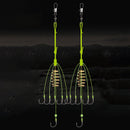 4 Pcs/Set Bomb Fishing Hook Fishing Feeder Bomb Proof Hanging Explosion Hoo B9R6