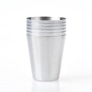1X(6Pcs/30Ml Stainless Steel Camping Tableware Compact Size Cover Mug Campi
