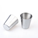 1X(6Pcs/30Ml Stainless Steel Camping Tableware Compact Size Cover Mug Campi