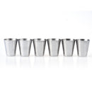 1X(6Pcs/30Ml Stainless Steel Camping Tableware Compact Size Cover Mug Campi