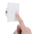 Aodu Tuya Smart Life EU 433Mhz 2 Gang Smart WIFI Light Switch Interruptor Touch Wall Power Switch App Remote Control Intellegent Switch Work With Alexa Google Home