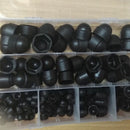 145Pcs Hex Nut Cover Protective M4-M12 Bolt Cap Protection Caps Covers Expo
