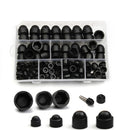145Pcs Hex Nut Cover Protective M4-M12 Bolt Cap Protection Caps Covers Expo