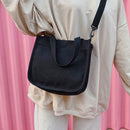 Japanese Harajuku College Wind Wild Girl Solid Color Canvas Bag Korean Vers