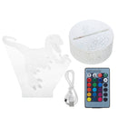 3D Dinosaur Night Light Touch Remote Control Gift Home Decor Sleeping Table Lamp