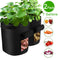 2 Pack 7 Gallon Smart Potato Grow Bags Window Vegetable Grow Bags, Double L