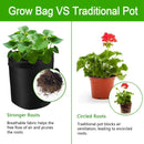 2 Pack 7 Gallon Smart Potato Grow Bags Window Vegetable Grow Bags, Double L