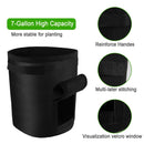 2 Pack 7 Gallon Smart Potato Grow Bags Window Vegetable Grow Bags, Double L