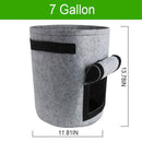 2 Pack 7 Gallon Smart Potato Grow Bags Window Vegetable Grow Bags, Double LaZ6X8