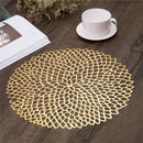 Placemat For Dining Table Pvc Plastic Hollow Insulation Round Baroque Medit T4N6