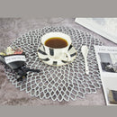 Placemat For Dining Table Pvc Plastic Hollow Insulation Round Baroque Medit T4N6