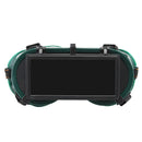 Industrial Welding Goggles Head Clamshell Protection Glasses Mask Green Square