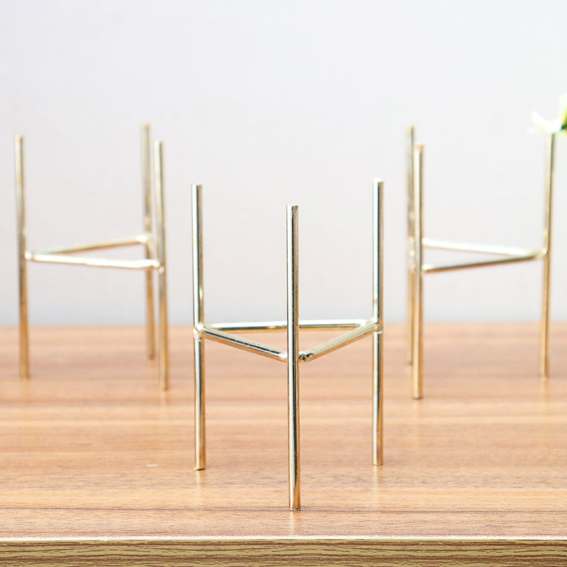 Ceramic Flower Plant Succulent Pot Indoor Rack Garden Display Stand Planter Holder Decor